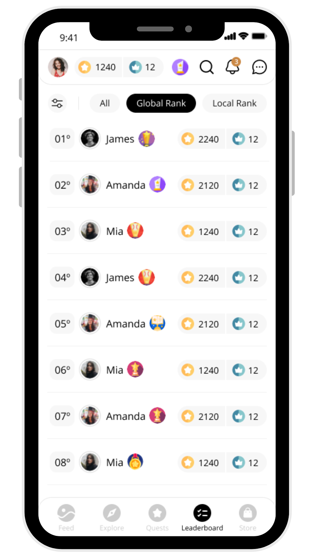 Leaderboard